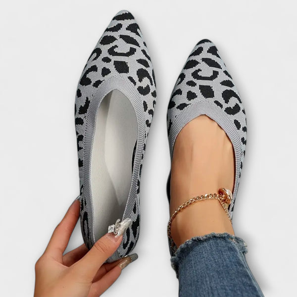 Leopardmønstrede Spidse Flats