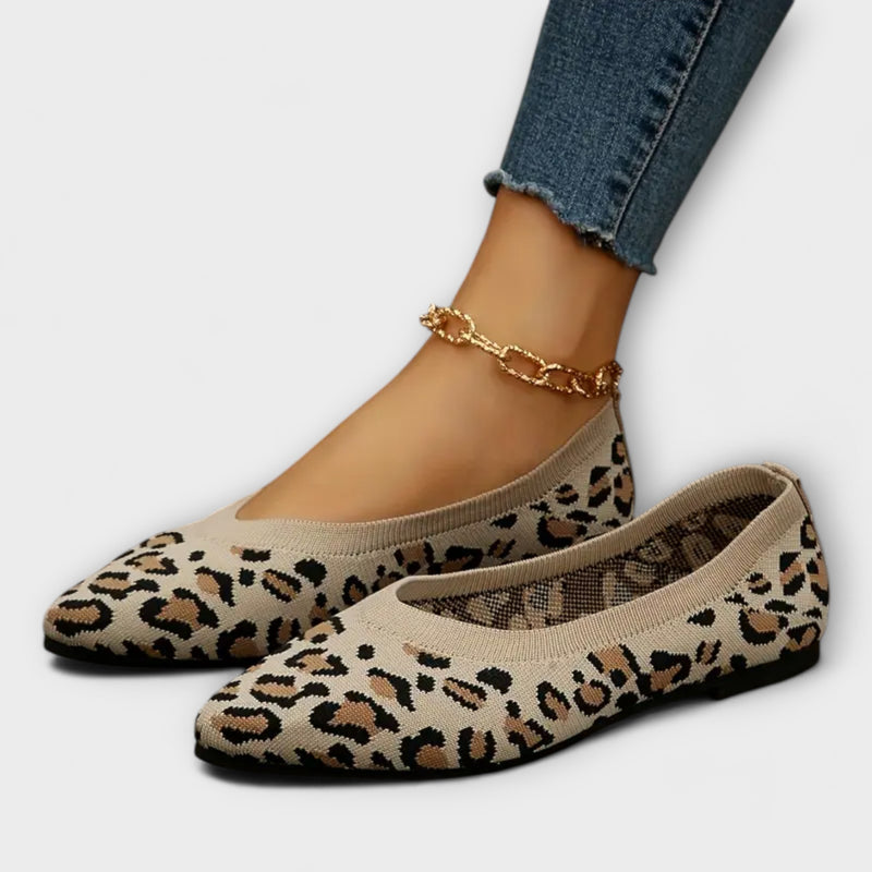 Leopardmønstrede Spidse Flats