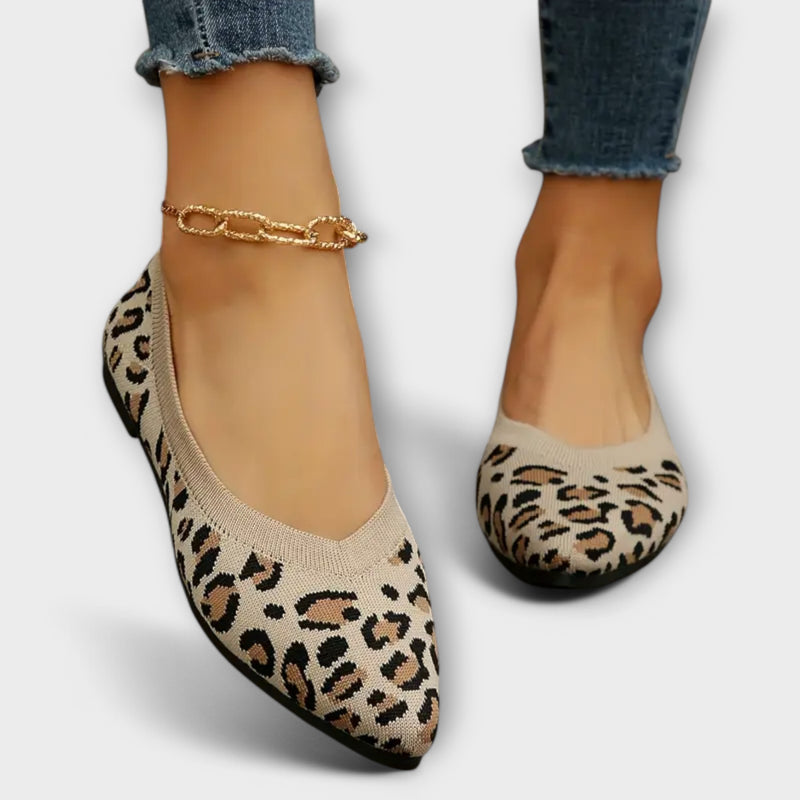 Leopardmønstrede Spidse Flats