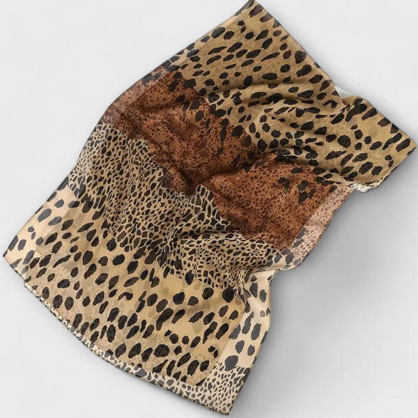 Boho-Inspireret Leopardsjal i Chiffon