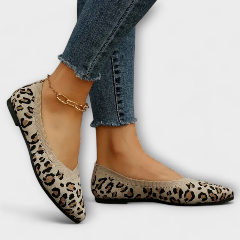 Leopardmønstrede Spidse Flats