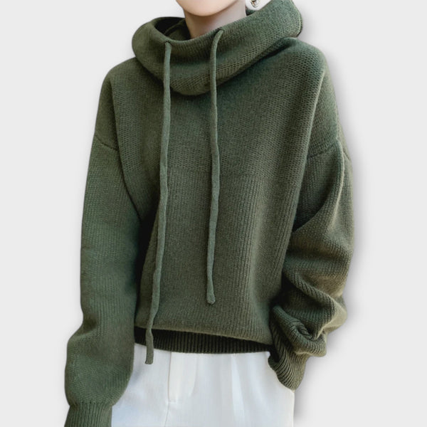 Hannah - Strikket Hoodie