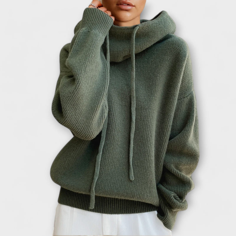 Hannah - Strikket Hoodie