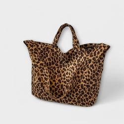 Stilfuld Leopardmønstret Tote