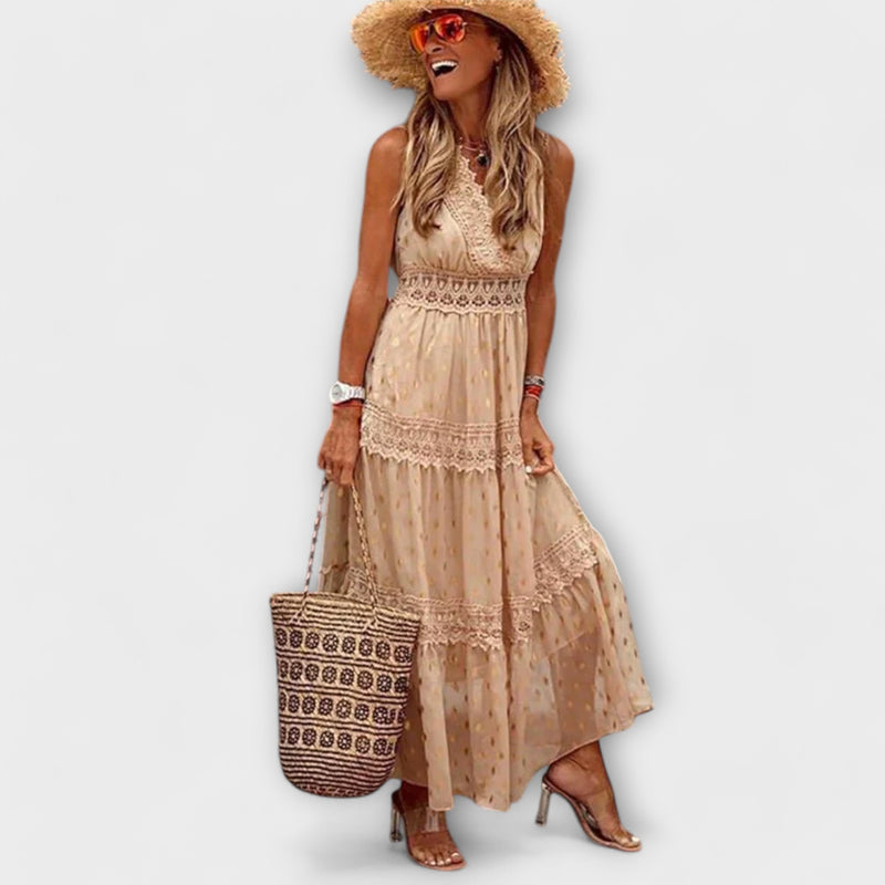 Lola - Maxi-Kjole med Boho-blonde