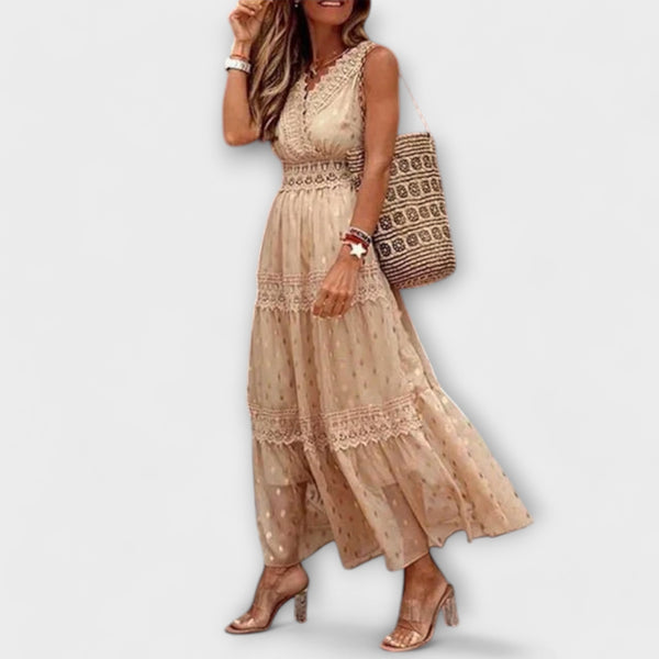 Lola - Maxi-Kjole med Boho-blonde